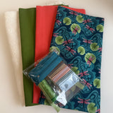 Flat bottom box bag making kit - choose your fabric