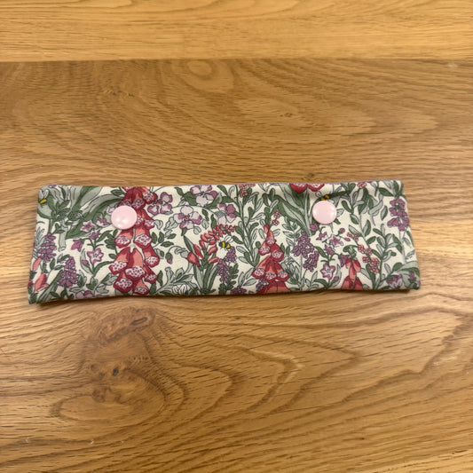 DPN case / cosy handmade with Liberty fabric - Foxglove