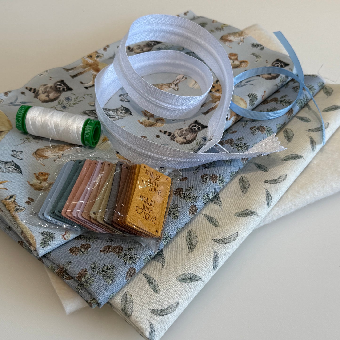Flat bottom box bag making kit - choose your fabric