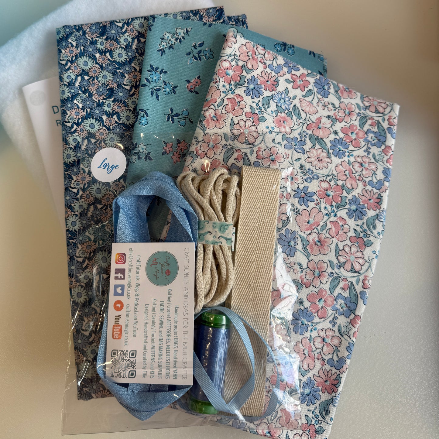SPECIAL OFFER Project bag making kits - Extra handle and closure materials