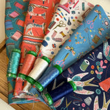 Country Sewing Club Thread and Ink Design Fabrics Fat quarter / eighth pack