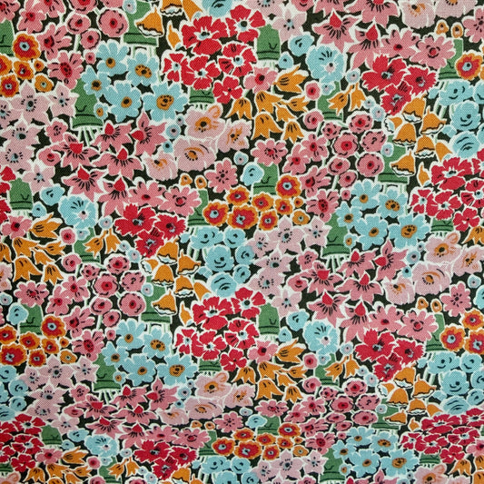 Rosalie blooms - Tudor collection Liberty Quilting Cotton Fabric