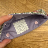 DPN case / cosy handmade with Liberty fabric - Foxglove