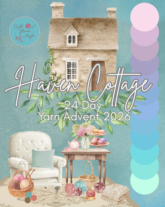 PAYMENT PLAN - 24 day Yarn Advent Calendar Haven Cottage - PRE-ORDER