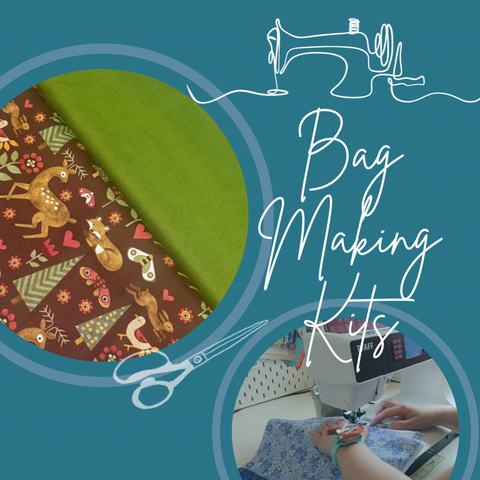 Bag Making Kit - Autumn print fabric