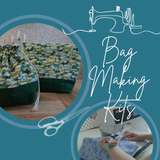 Bag Making Kit - Snowy Rooftops print Liberty fabric