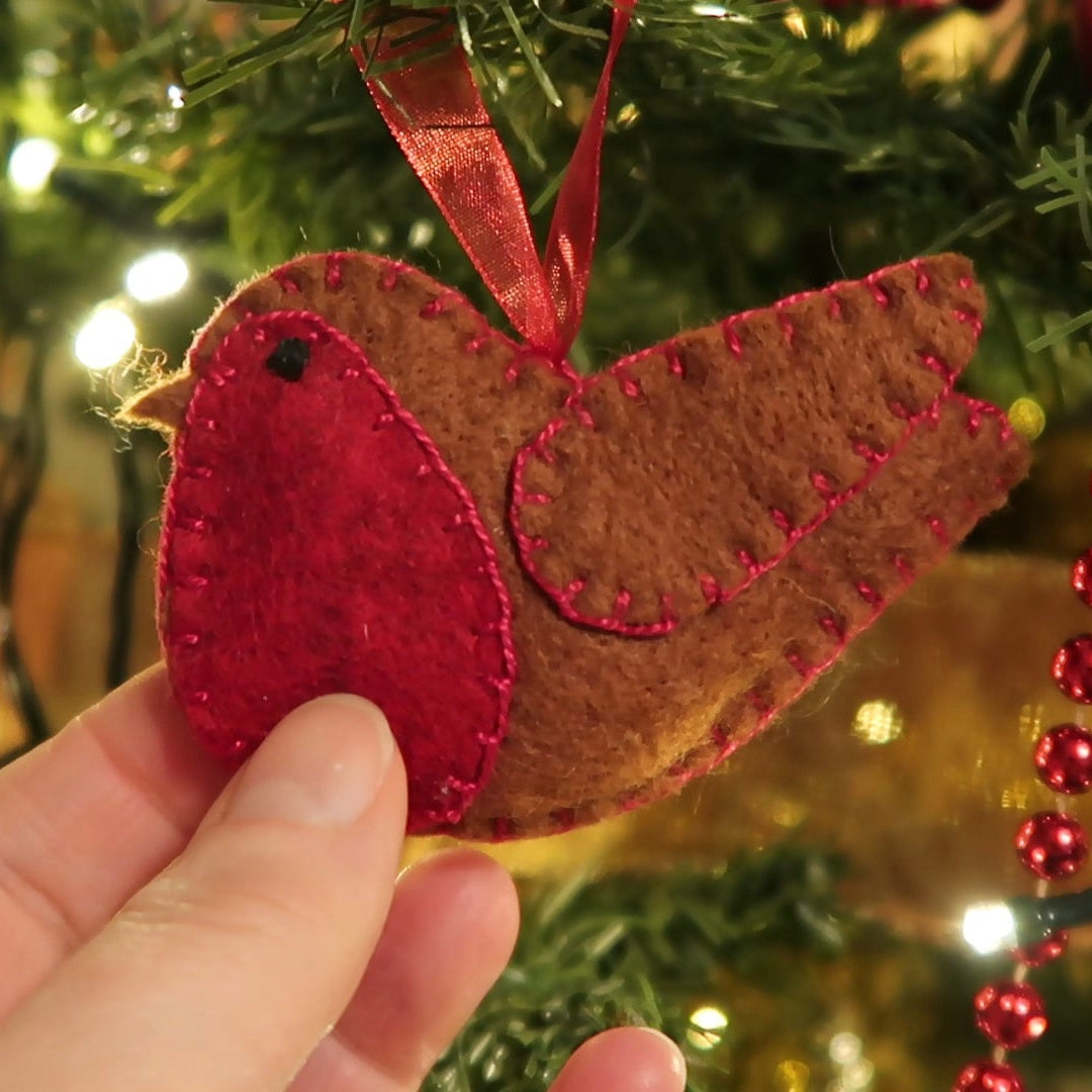 Felt Robin ornament Template (PDF)