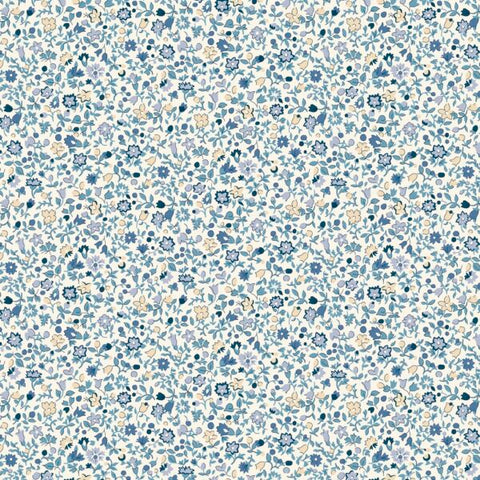 Posy Haze (Denim Florals collection) Liberty Quilting Cotton Fabric