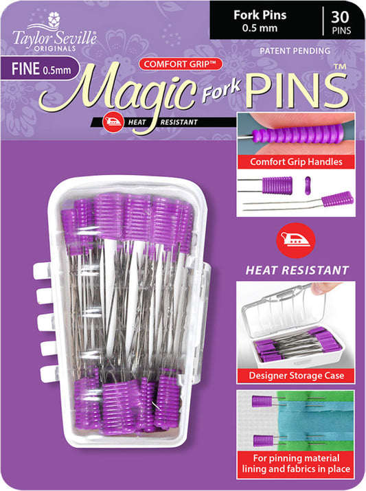 FORK Magic pins Quilting Pins (FINE 0.5mm) Taylor Seville
