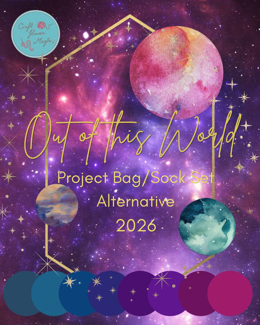 PAYMENT PLAN - OUT OF THIS WORLD Sock Set, pattern and Project bag - PRE-ORDER