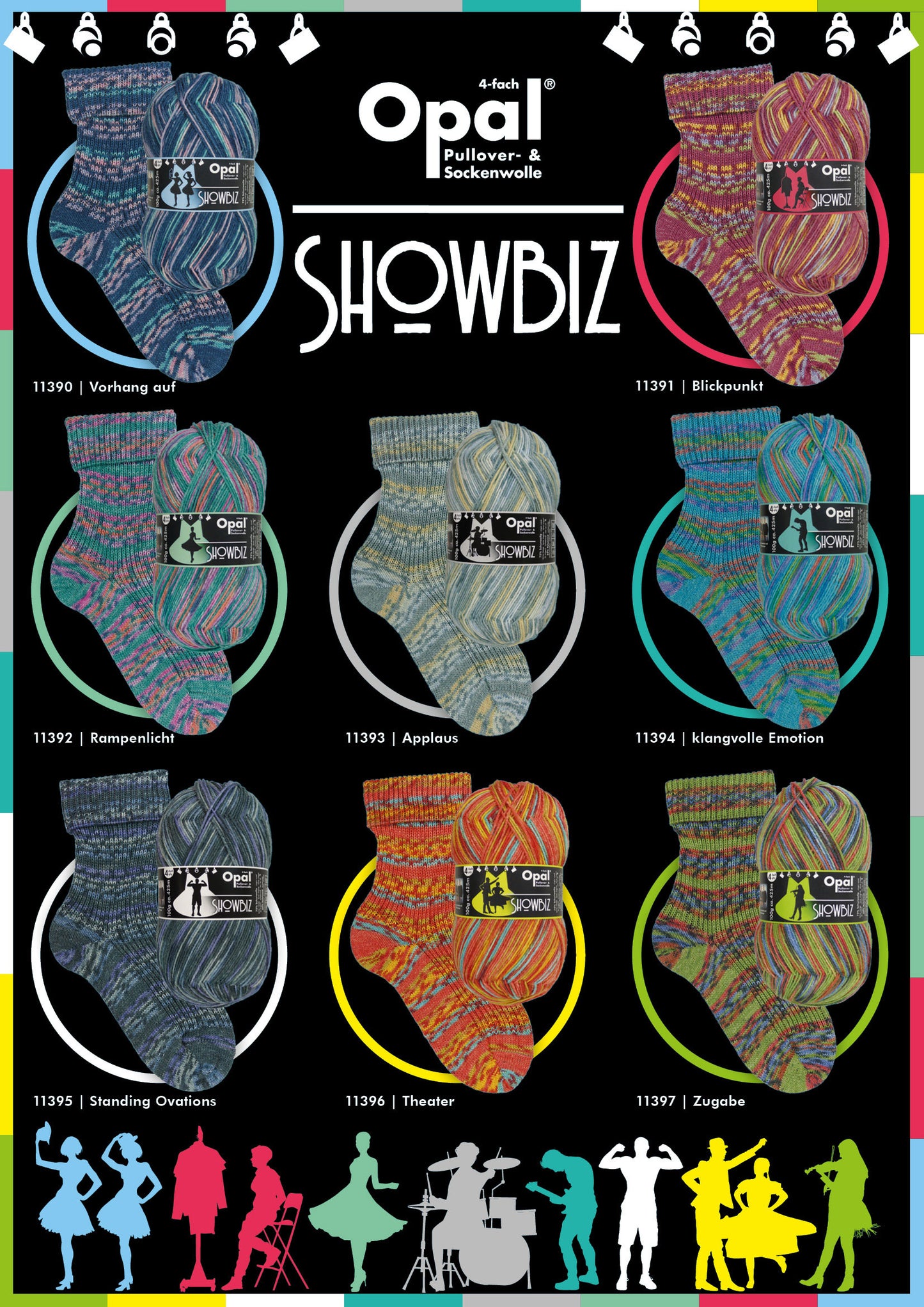 Opal Showbiz 11395 Standing Ovation 100g 4 ply