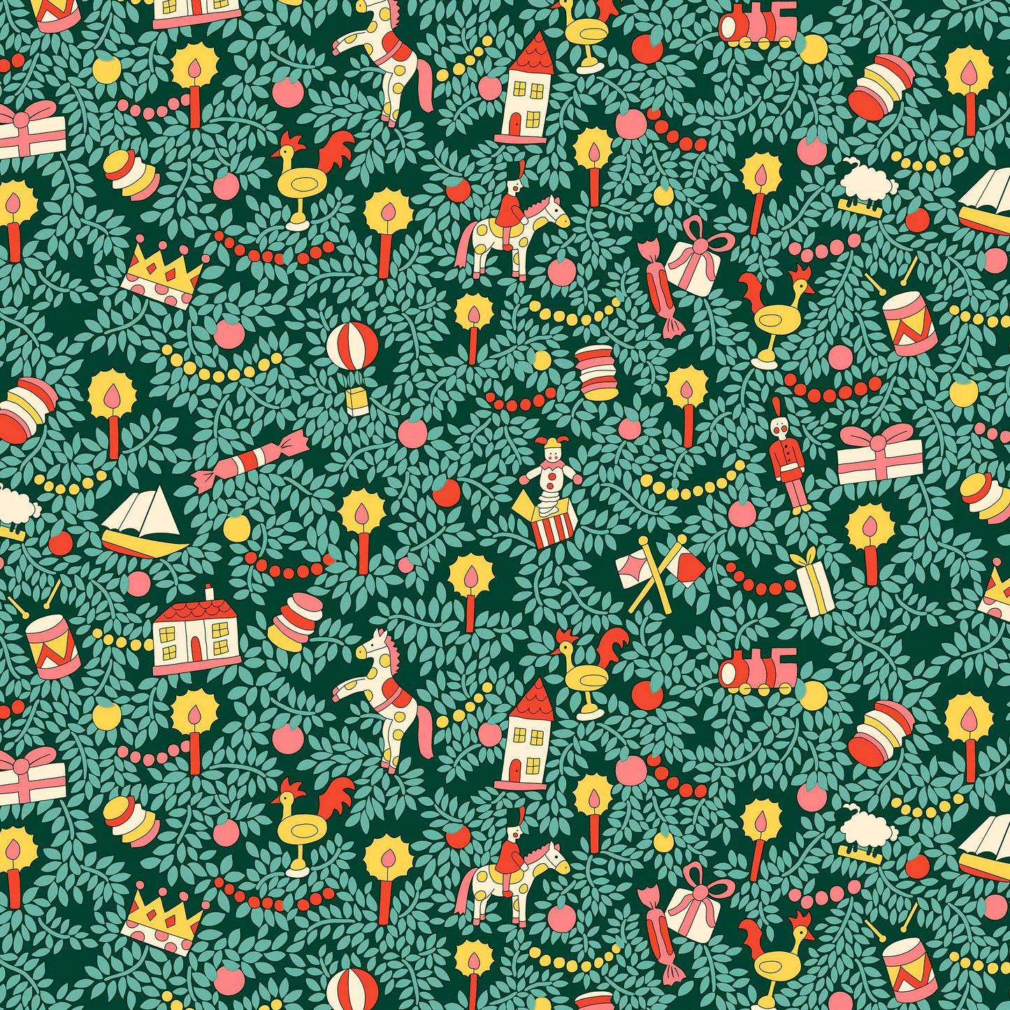 Toy Tree (Festive Fair collection) Liberty Quilting Cotton Fabric