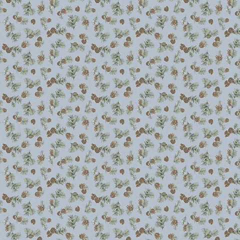 Wildwood Pine Cones Clothworks Quilting Cotton Fabric
