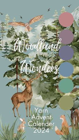 24 day Yarn Advent Calendar Woodland Wonders READY TO SHIP