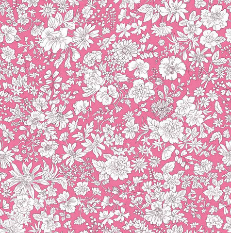 Emily Belle Bright Pink Liberty Quilting Cotton Fabric