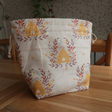 Bag Making Kit - Bee Hive print fabric