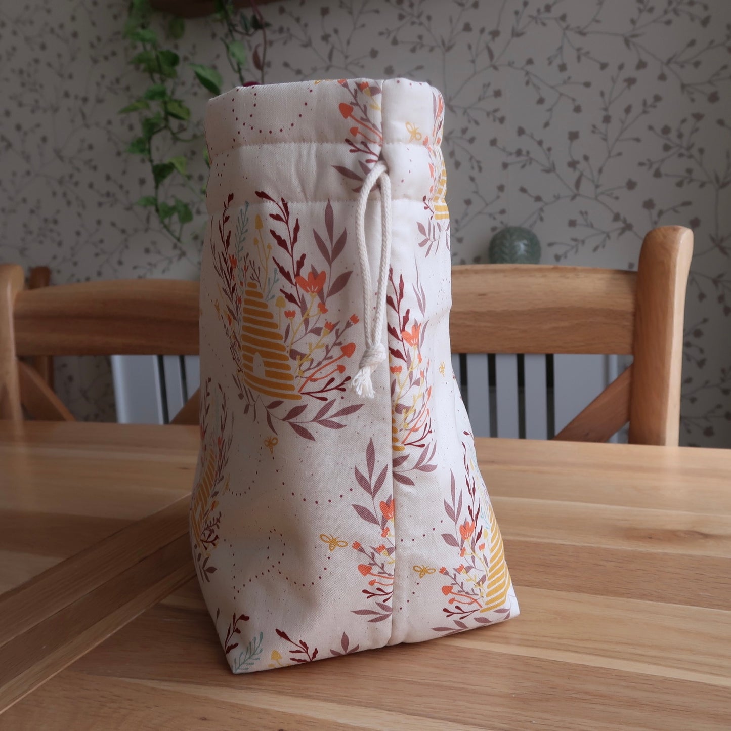 Bee Hive print project bag