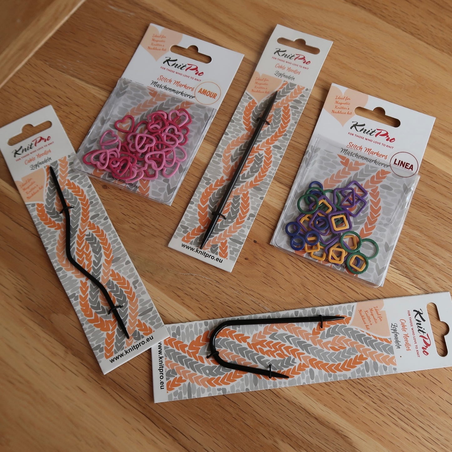 Knit pro Cable needles and stitch markers  (To accompany Magnetic knitters necklace kit)