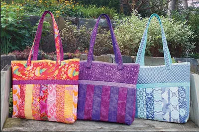 Easy Sew Quilt as you go tote bag - Sophie with pre-printed wadding/batting