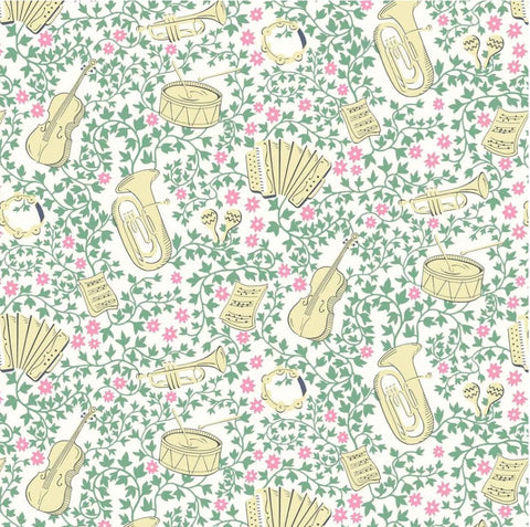 Musical Meadow Liberty Quilting Cotton Fabric