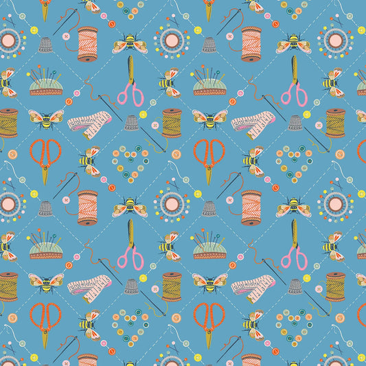 Bee Stitch - Country Sewing Club - Thread and Ink Design Studio Quilters Cotton Fabric