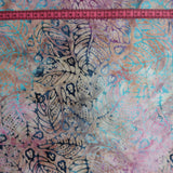 Pink / Blue Batik Fabric
