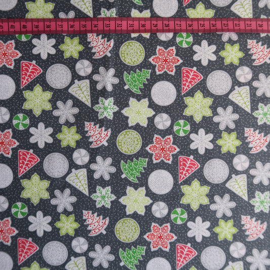 Christmas Biscuits Print Fabric