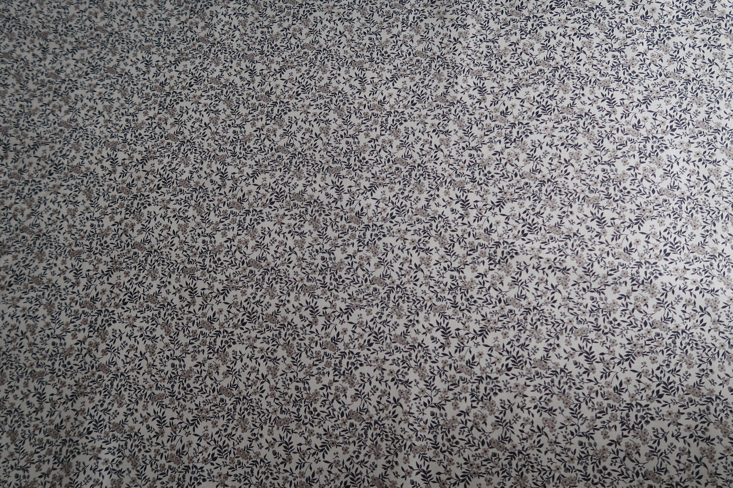 Grey Floral Print Fabric