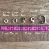 Coffee and cake stitch markers or progress keepers (set of 2)
