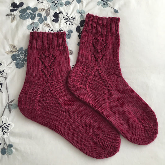 V for Valentine Sock Pattern (PDF)