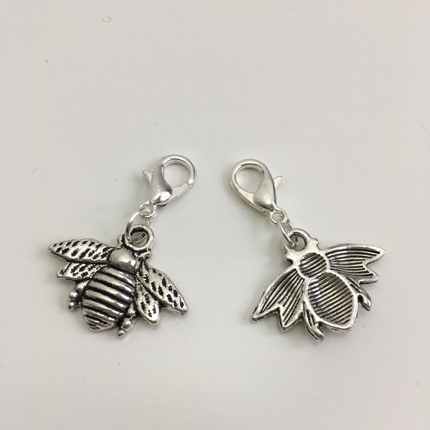 Bee stitch markers or progress keepers (set of 2)