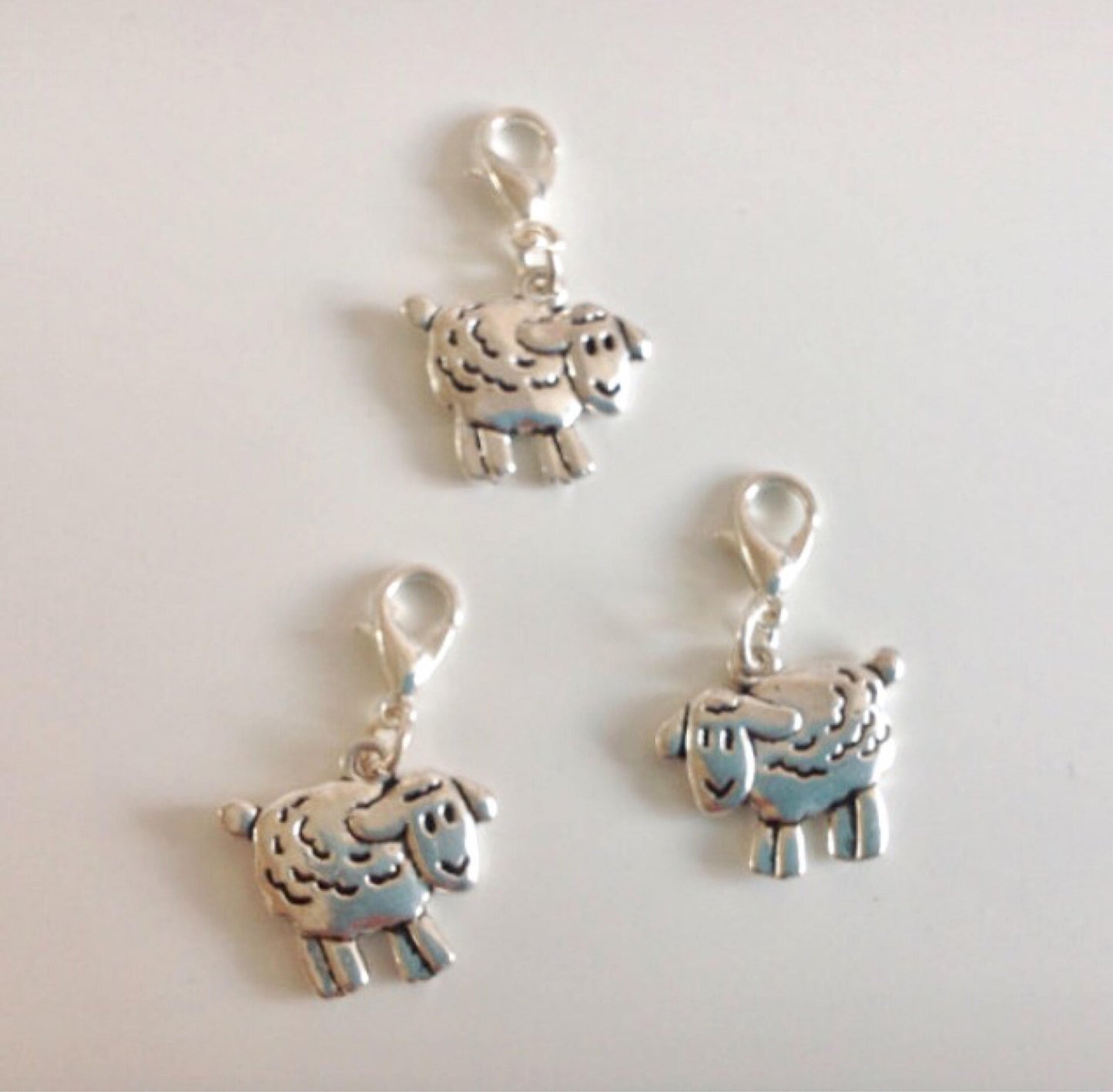 Sheep stitch markers or progress keepers (set of 3)