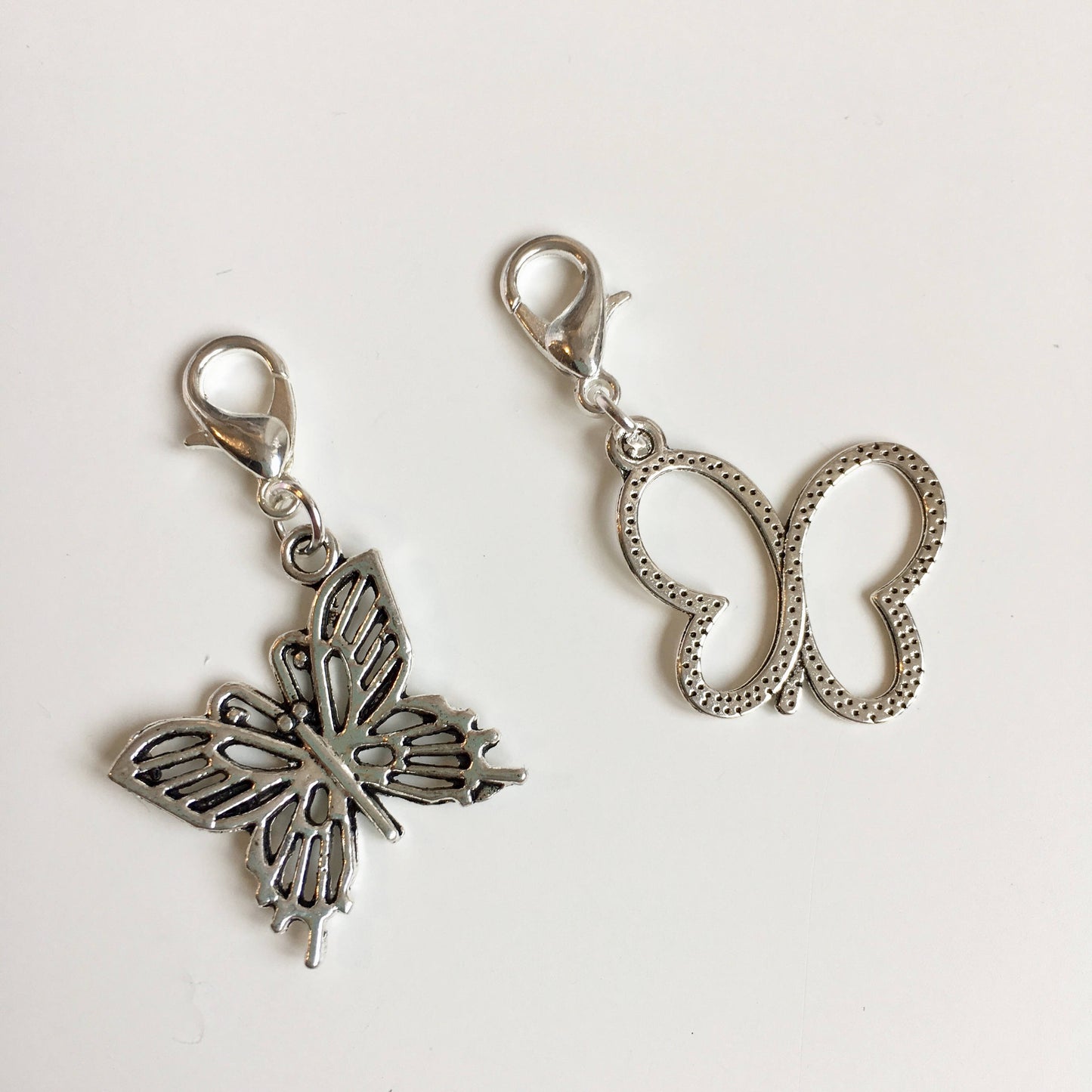 Butterfly stitch markers or progress keepers (set of 2)