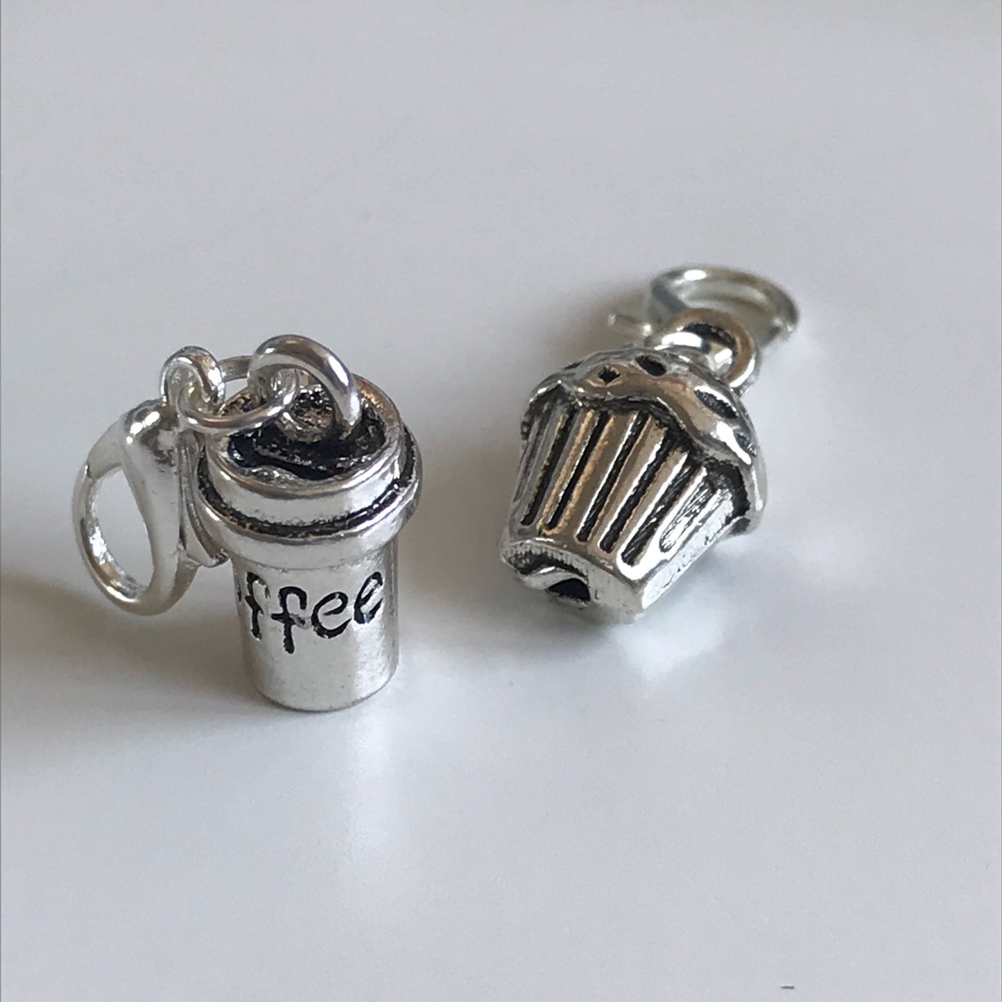 Coffee and cake stitch markers or progress keepers (set of 2)