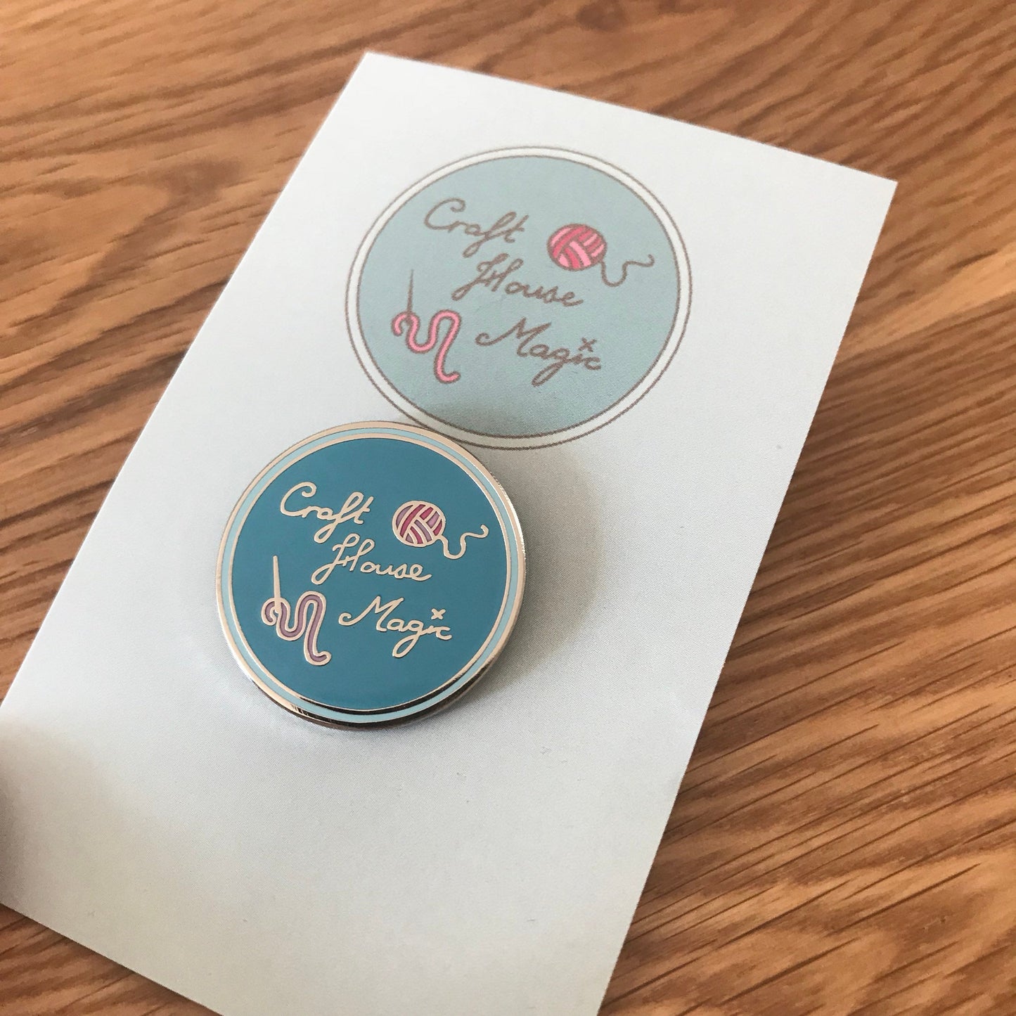 Craft House Magic hard enamel pin badge