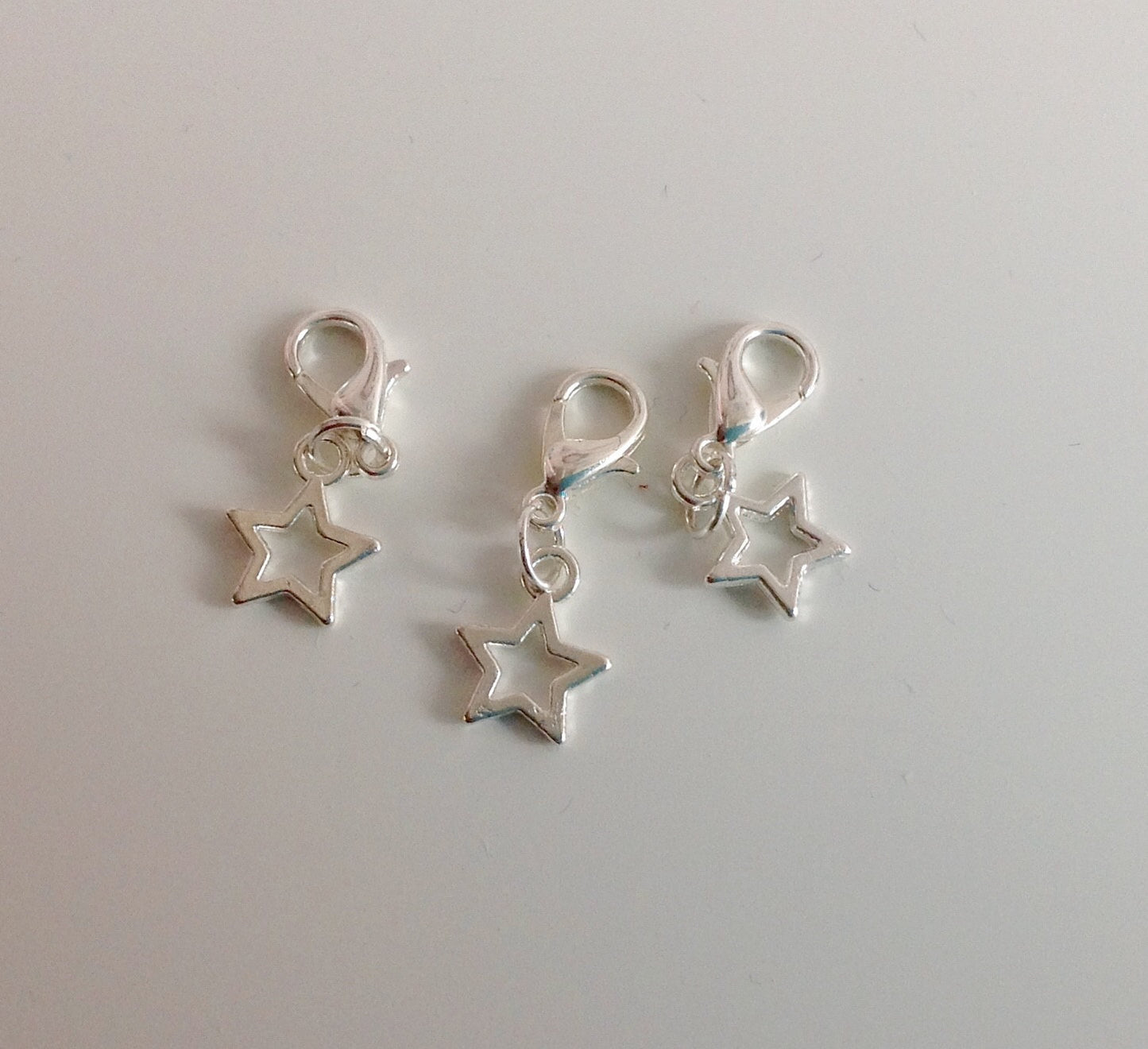 Star stitch marker or progress keepers (set of 3)