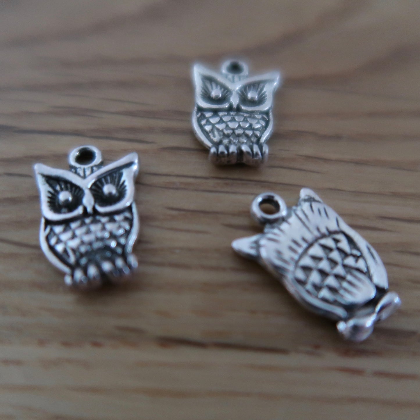 Owl stitch markers or progress keepers (set of 3)