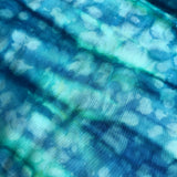 Turquoise / Blue Tie dye Batik Print Fabric