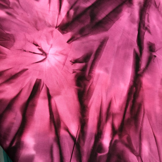 Wine Tie dye Batik Print Fabric