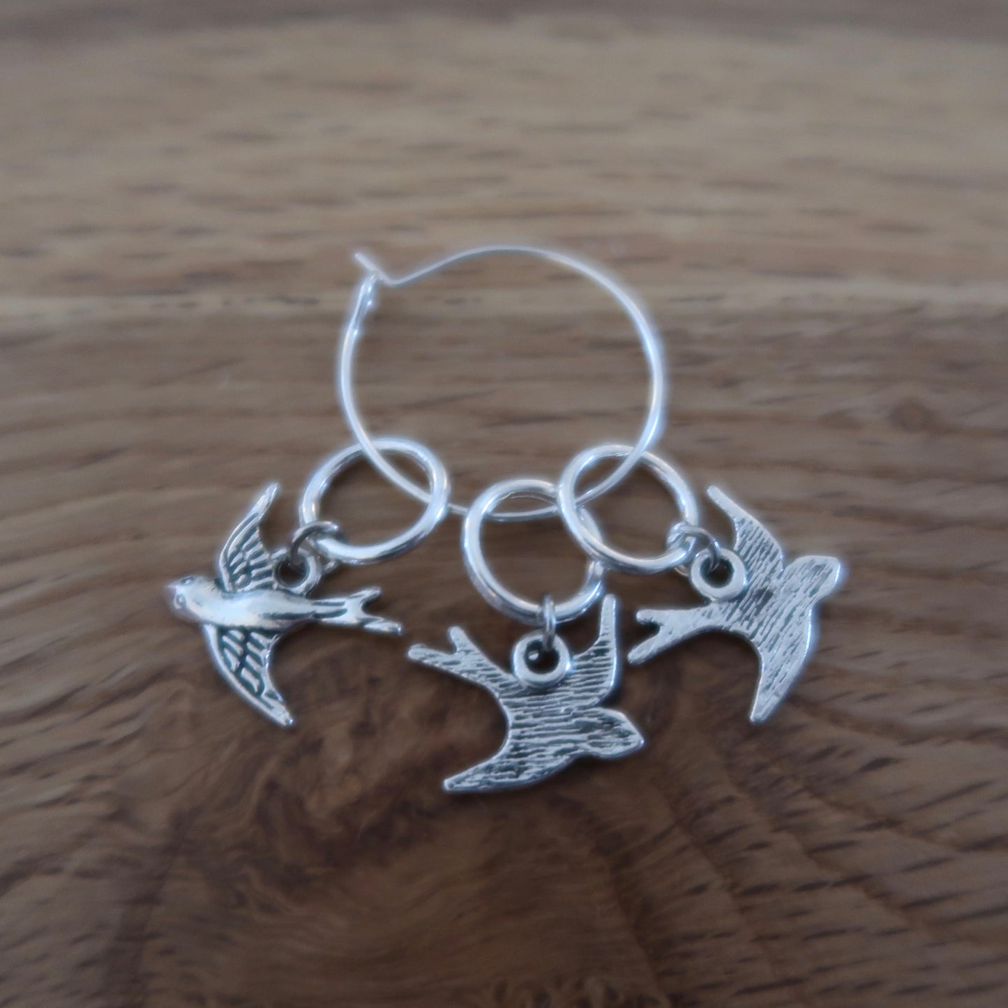 Swallow stitch markers or progress keepers (set of 3)