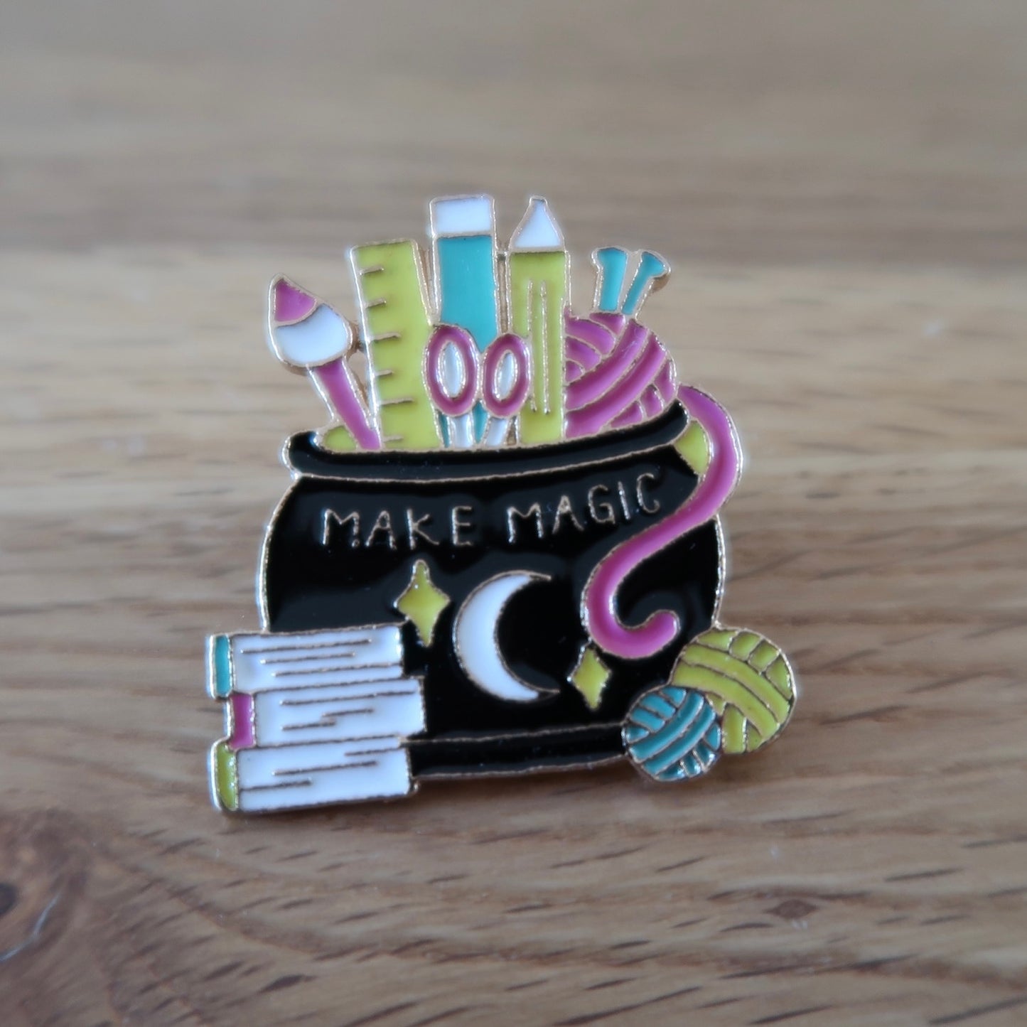 Make Magic enamel pin badge