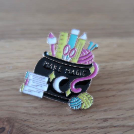 Make Magic enamel pin badge