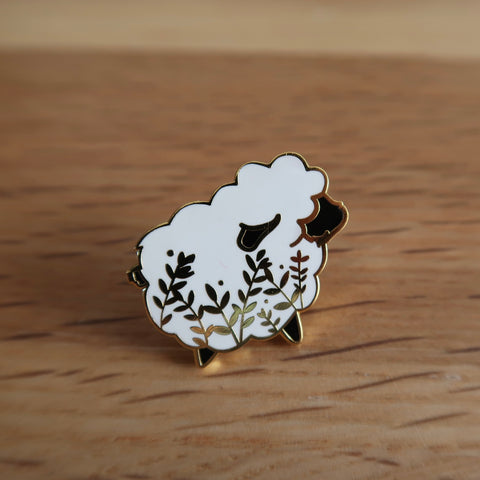 Sheep enamel pin badge