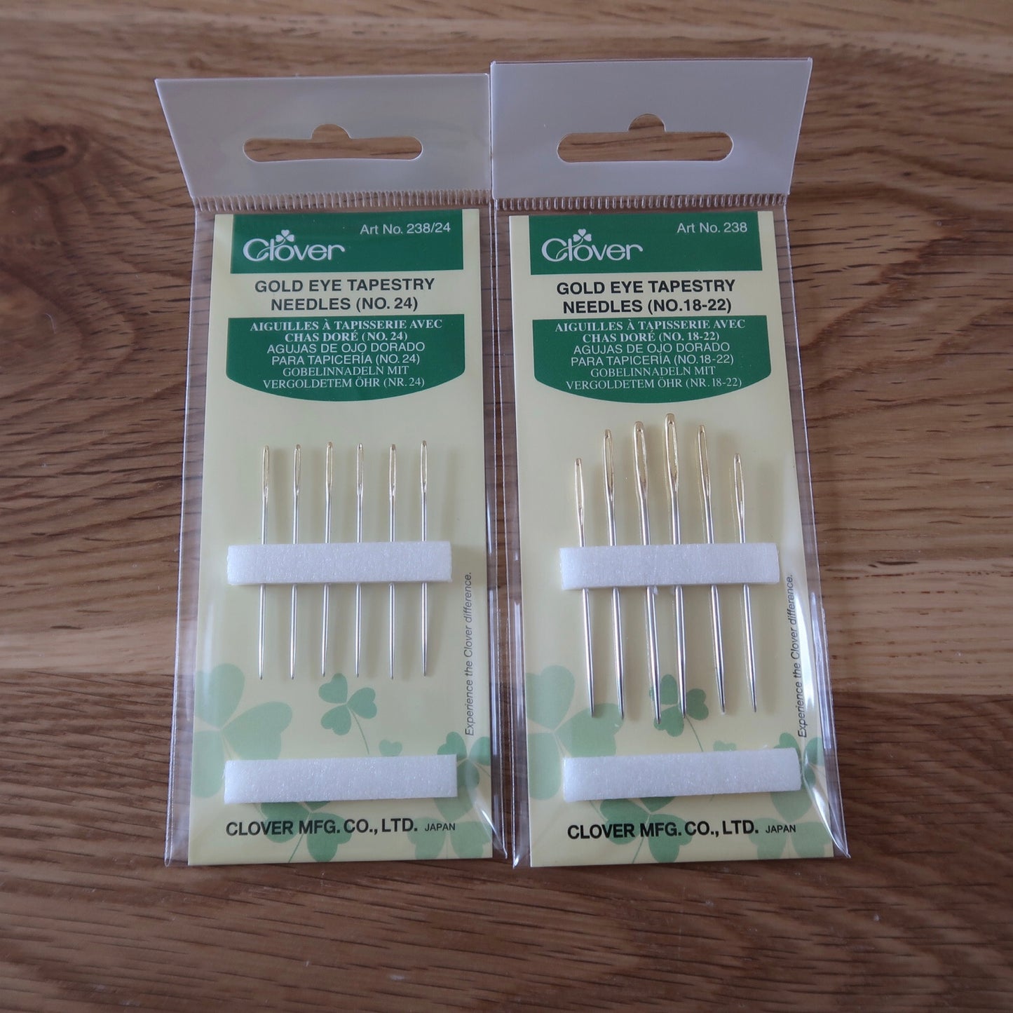 Clover Gold Eye Tapestry Needles