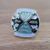 One Stitch at a time enamel pin badge