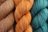 'Twists and turns' MKAL Shawl Yarn kit: 'Golden Brown' colour set