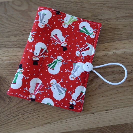 Snowman print Circular Needle case