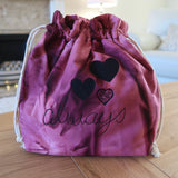 'Always' free motion quilted bag Medium (Shawl or small sweater size)
