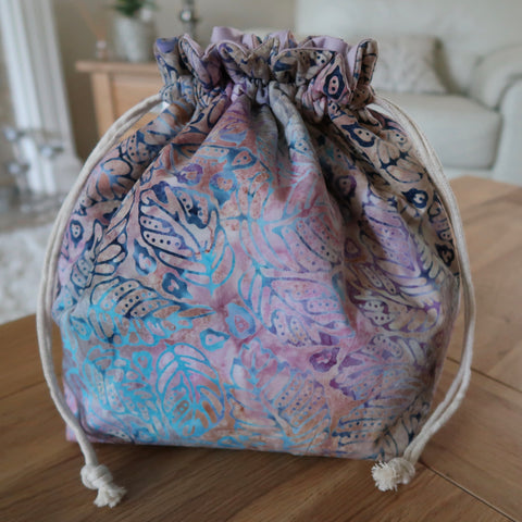 Pink / Blue Batik bag
