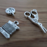 Sewing inspired stitch markers or progress keepers (set of 3)